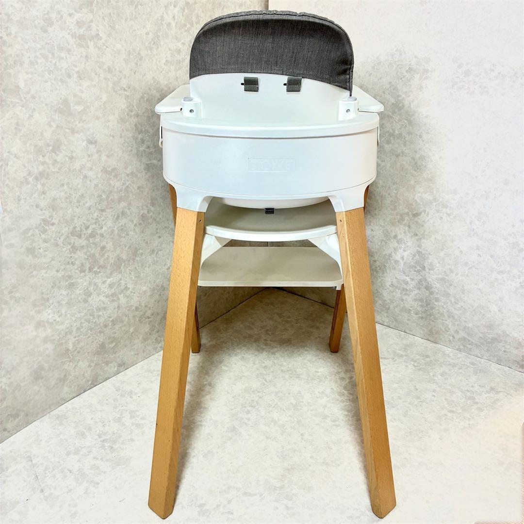 ストッケ ステップス ベビーチェア ハイチェア ベビーセット・テーブル付き 美品