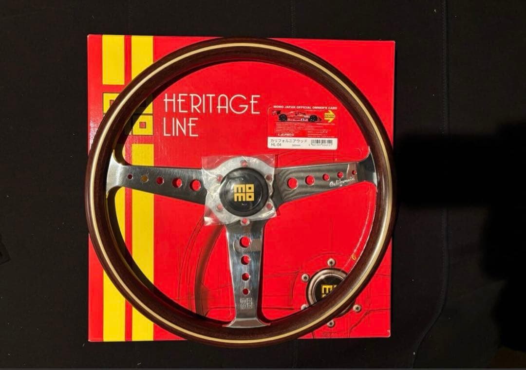 訳あり新品！MOMO カリフォルニアウッド36φ日本正規品！ヘリテージライン