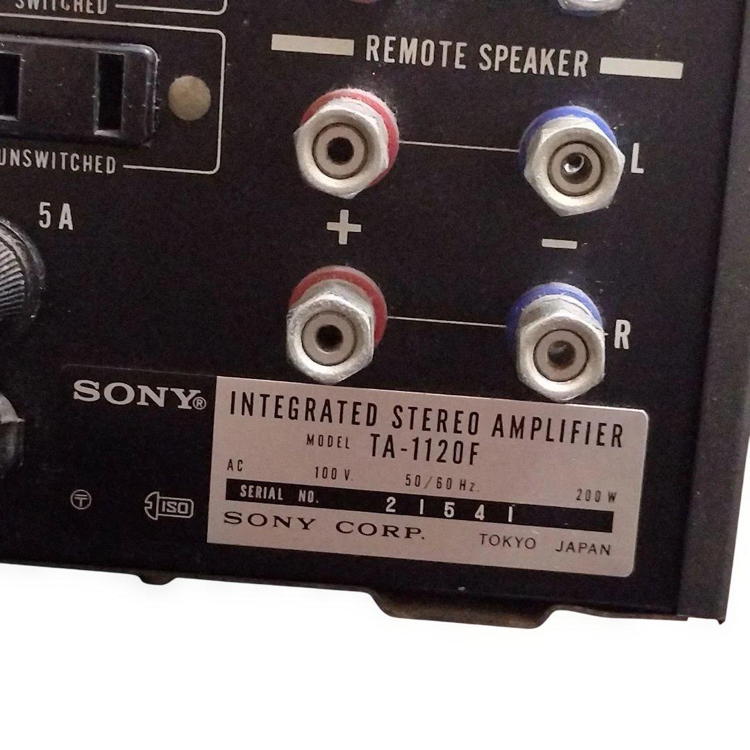ソニー　INTEGRATED STEREO AMPLIFIER TA-1120F