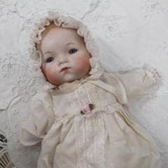 アーモンドマルセルタイプ　ベビードール　アンティーク風　人形　ブロカント　蚤の市