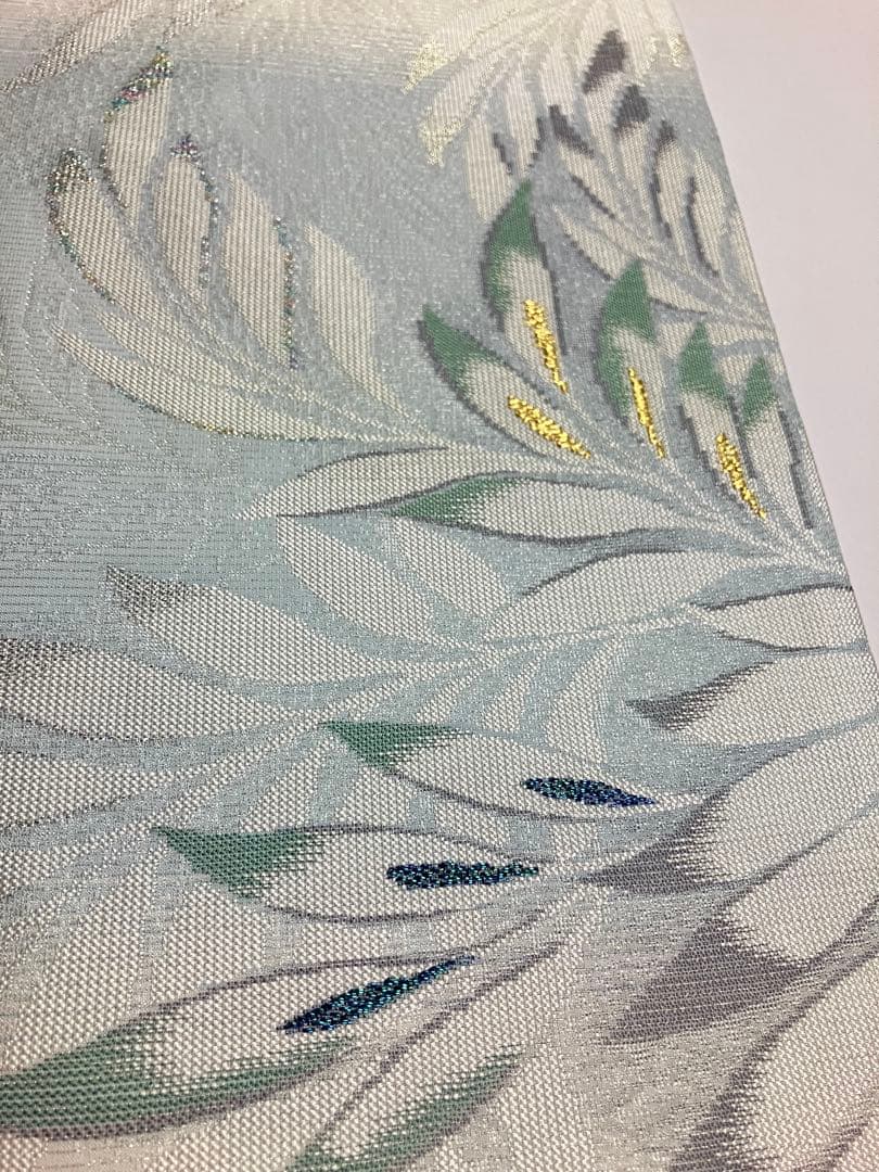 お仕立て上がり名古屋帯　新品未使用品　正絹　西陣織　No.349