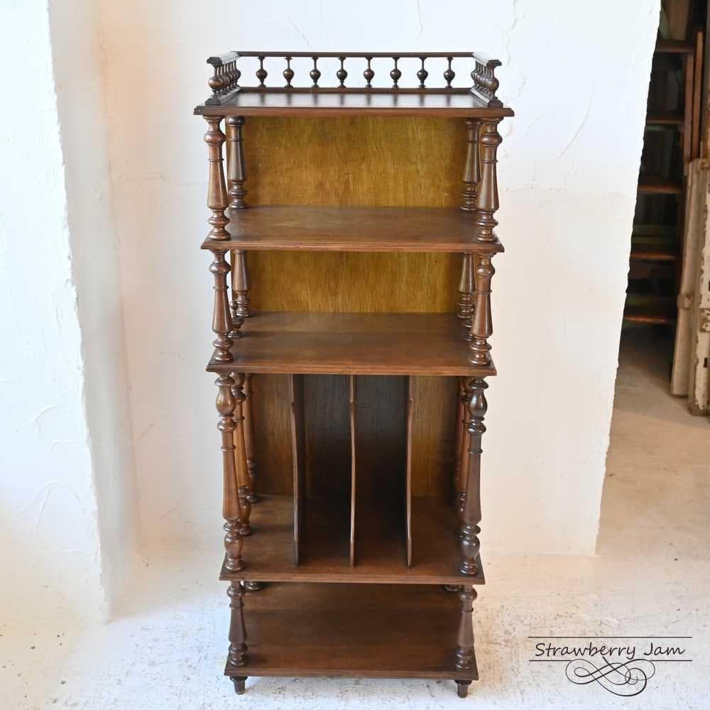 L3610-27 フランスアンティーク ブックシェルフ 収納 本棚 キャビネット