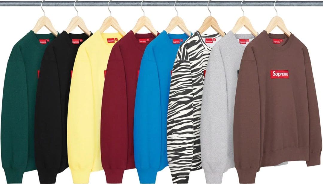 Supreme 22F/W Boxロゴ Crewneck ボックスロゴ　パーカー