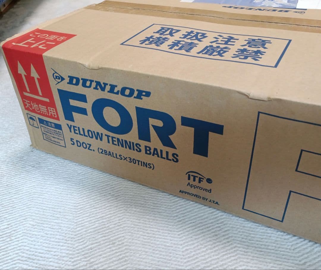 未使用品　DUNLOP FORT 1箱 30缶 60球入 硬式 テニスボール