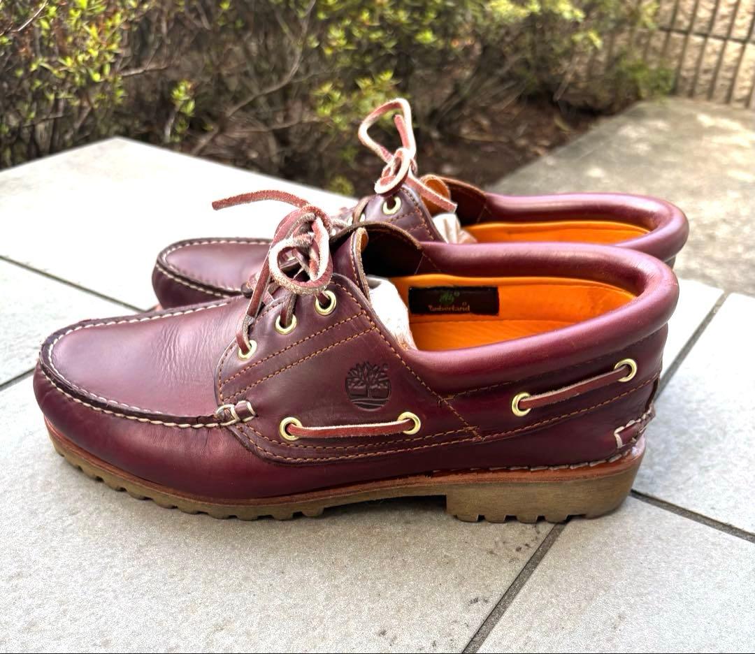 国内正規品 Timberland 3eye バーガンディ 27cm