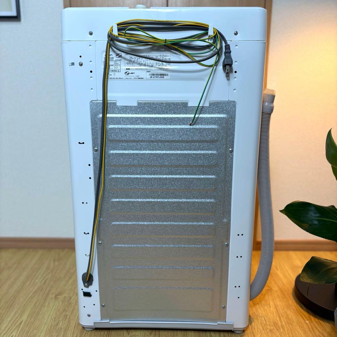 2022年製 洗濯機 一人暮らし 単身用 5kg 保証付 送料無料 アクア 美品