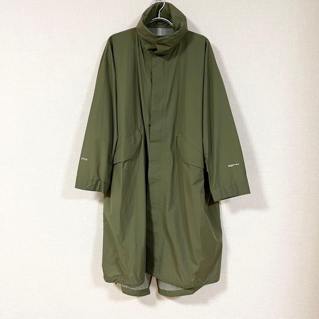 【美品】 HYKE ハイク PERTEX M65 オリーブ パーテックス コート