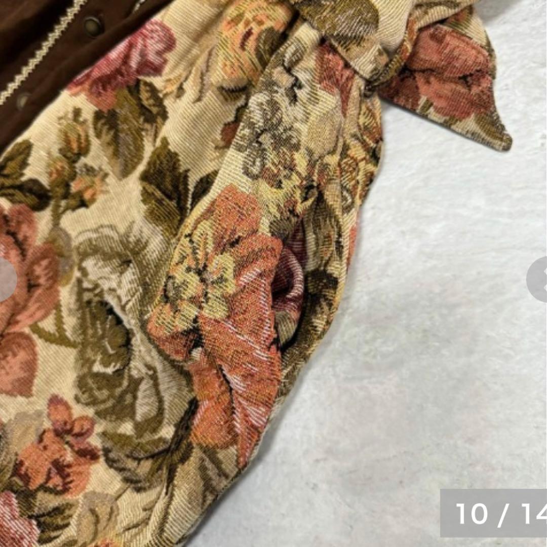 【超希少・完売品】新品未使用くる実 長袖ゴブラン膝丈ワンピース ベージュ 6L