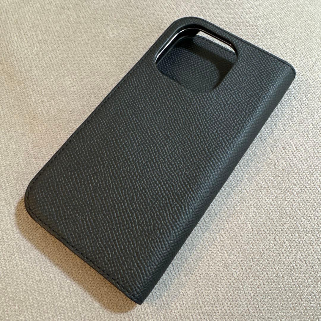 【美品】iPhone 15 Proダイアリーケース ノービレレザーブラック