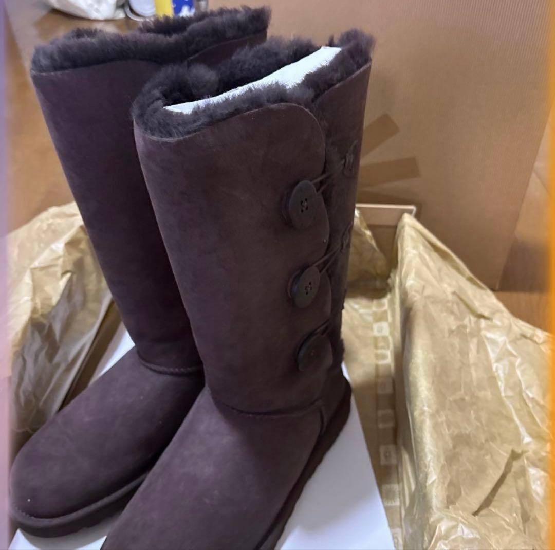 【新品】　UGG ムートンブーツ チョコレート 24cm