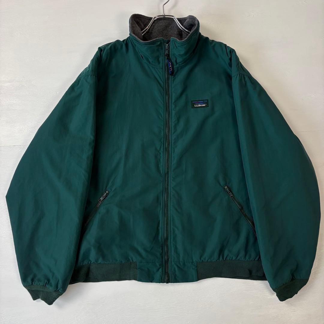 USA製　L.L.Bean　ウォームアップジャケット　Lサイズ　グリーン　古着