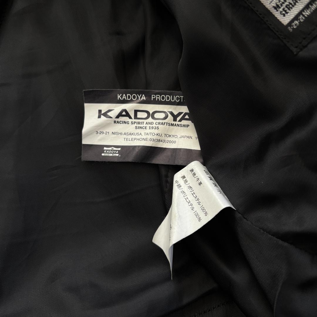 【美品・LL】KADOYAカドヤ/EVO/ダブルライダース/キルティングライナー