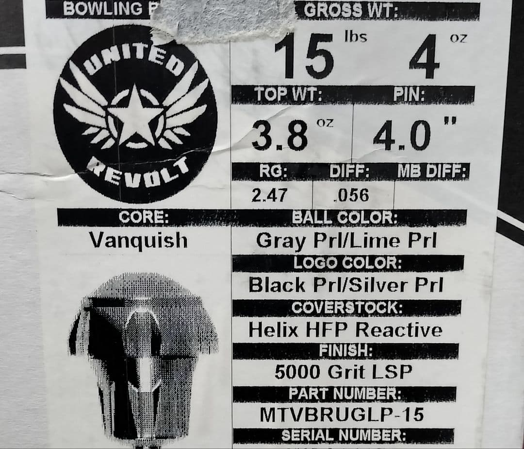 未使用　MOTIV ユナイテッドリボルト　15ポンド