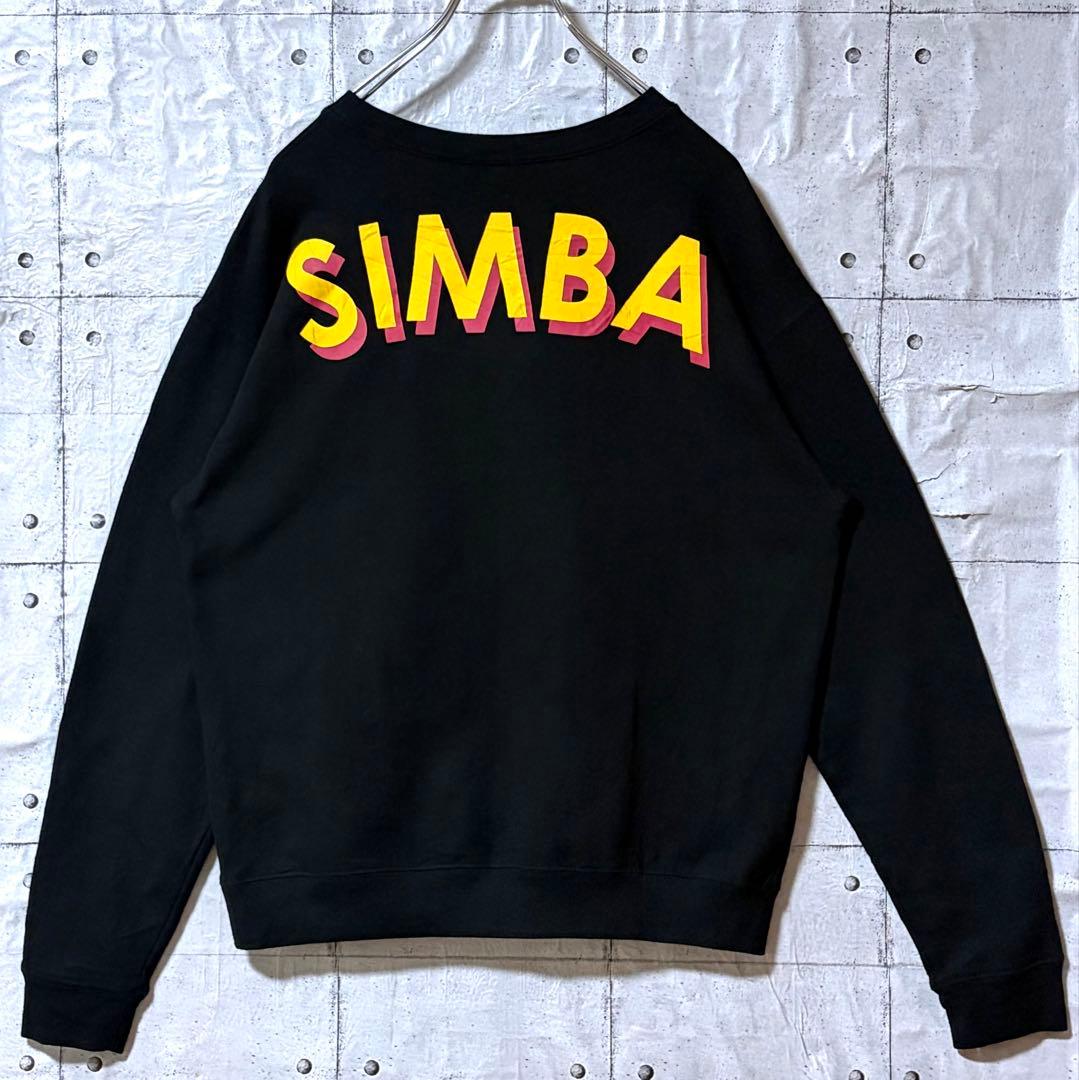 古着 ディズニー スウェット トレーナー ビッグロゴ ライオンキング シンバ L