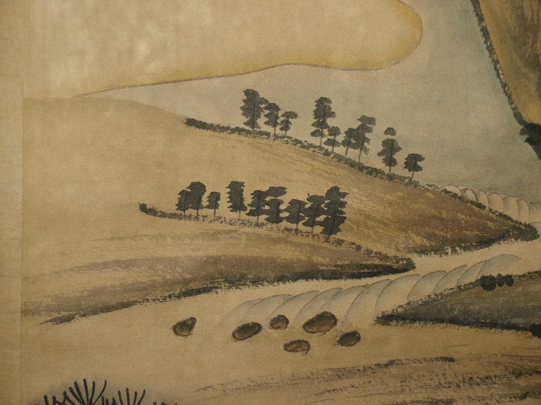 民間仕入れ品　中国唐時代の人物図　肉筆絵　激安骨 BD110A2-2