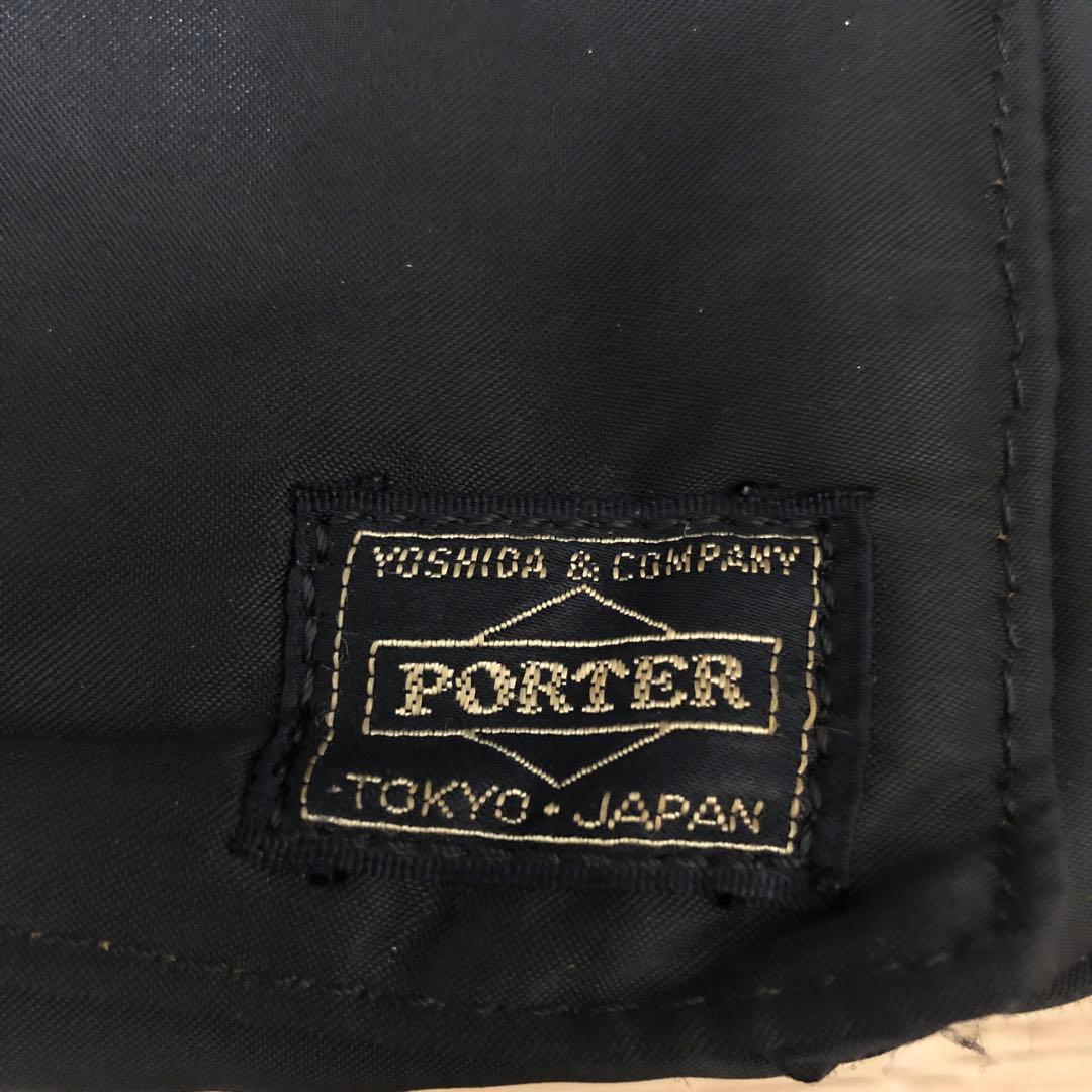 PORTER ブラックポーチ 約20cm x 13cm 手帳　システムバインダー