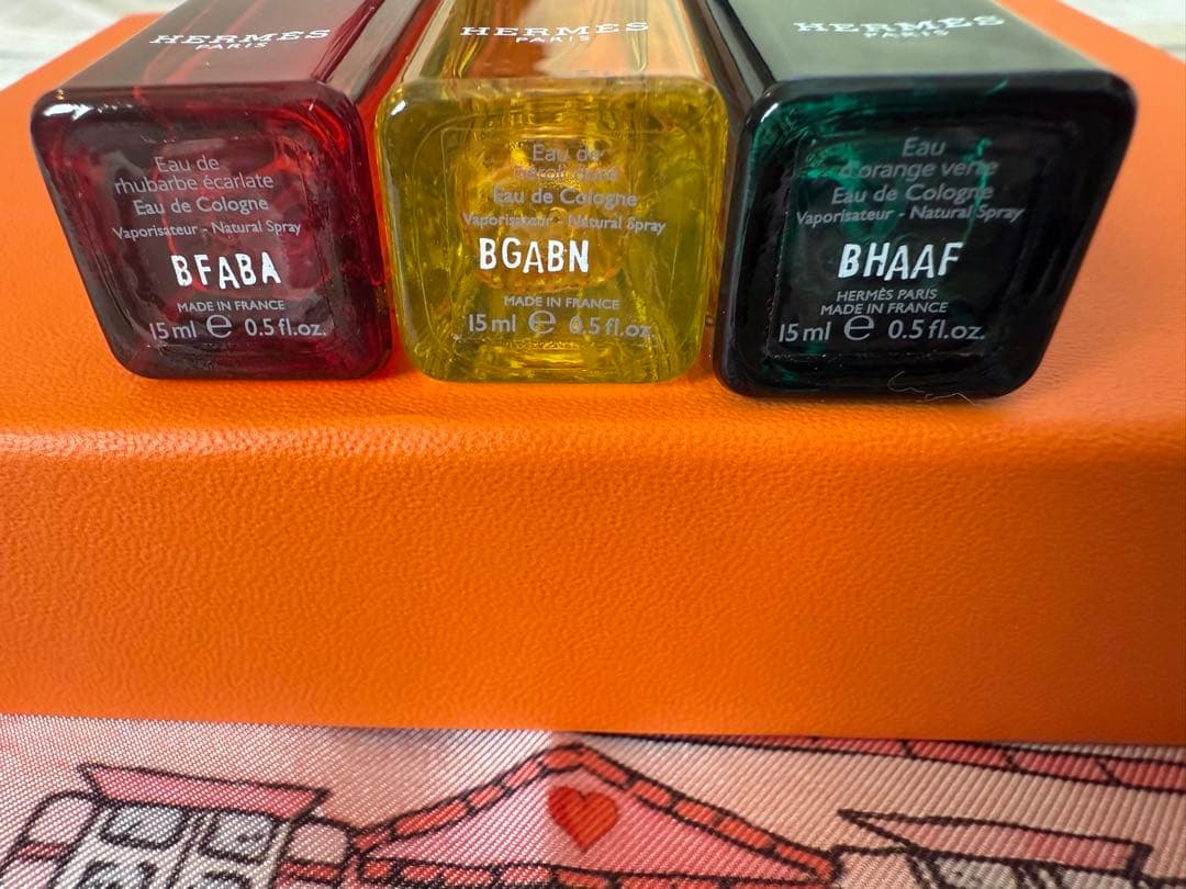 【HERMES】香水3本セット（専用ボックス、保存袋付き）