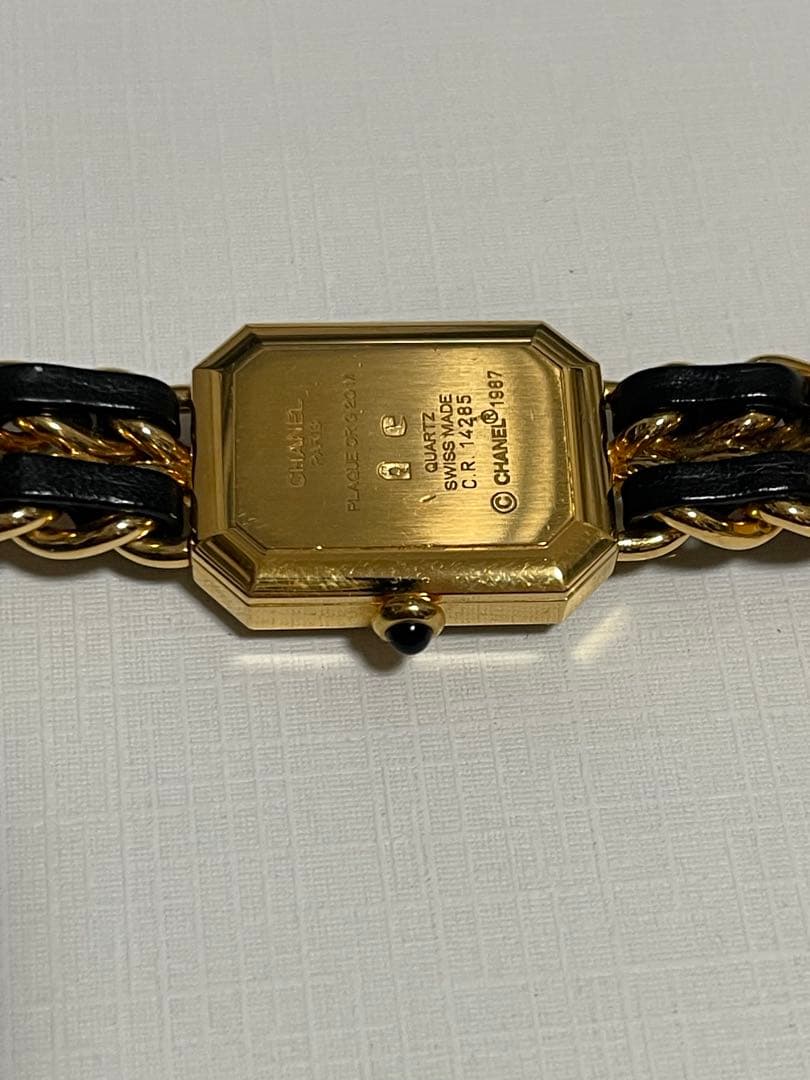 CHANEL プルミエール L ゴールド/ブラック 時計