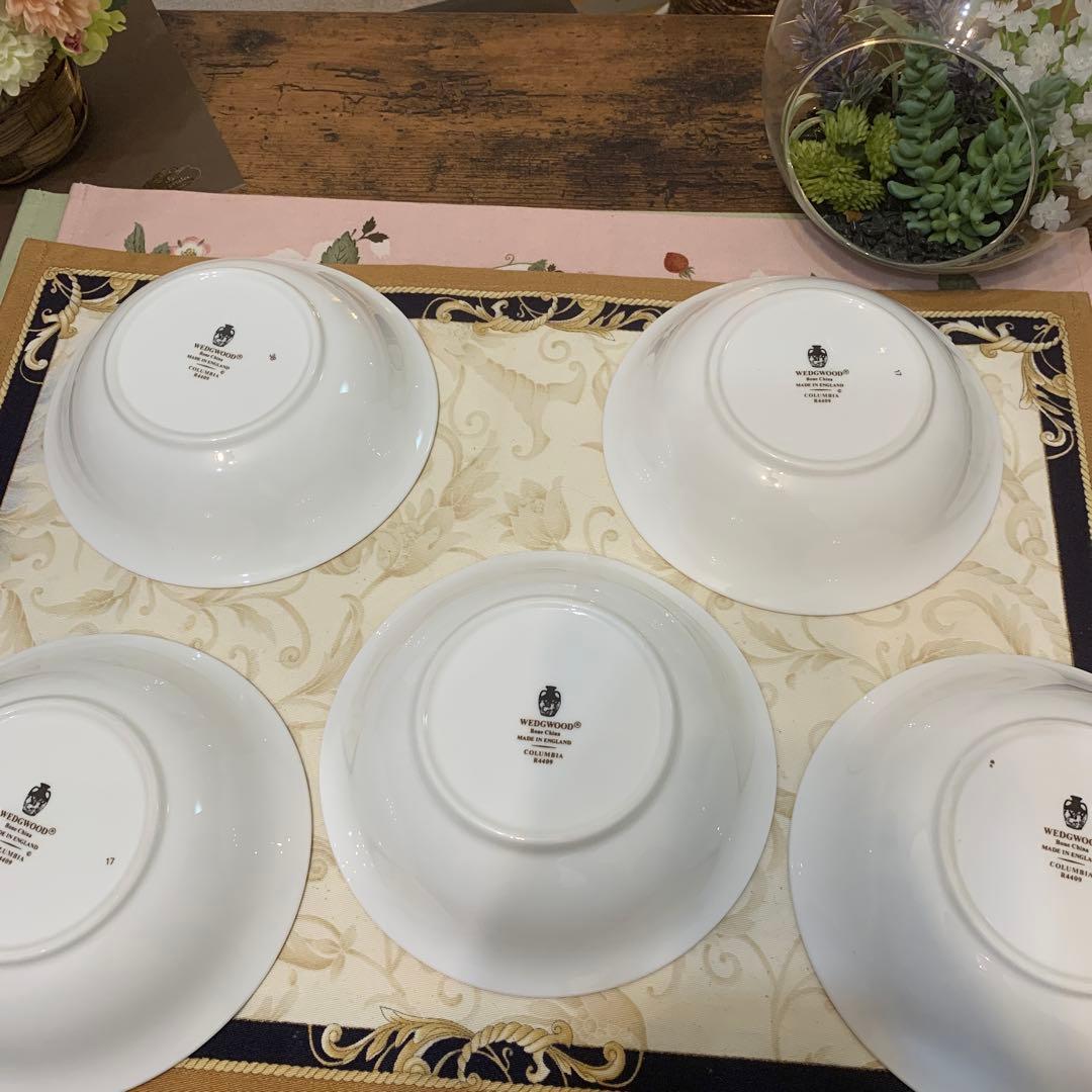 ウェッジウッド コロンビア　セージグリーン 15.5cm サラダボウル5枚