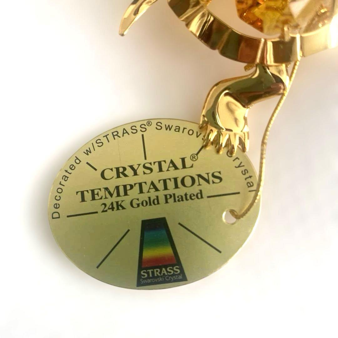 スワロフスキー　ゴールド亀置物　2個セット