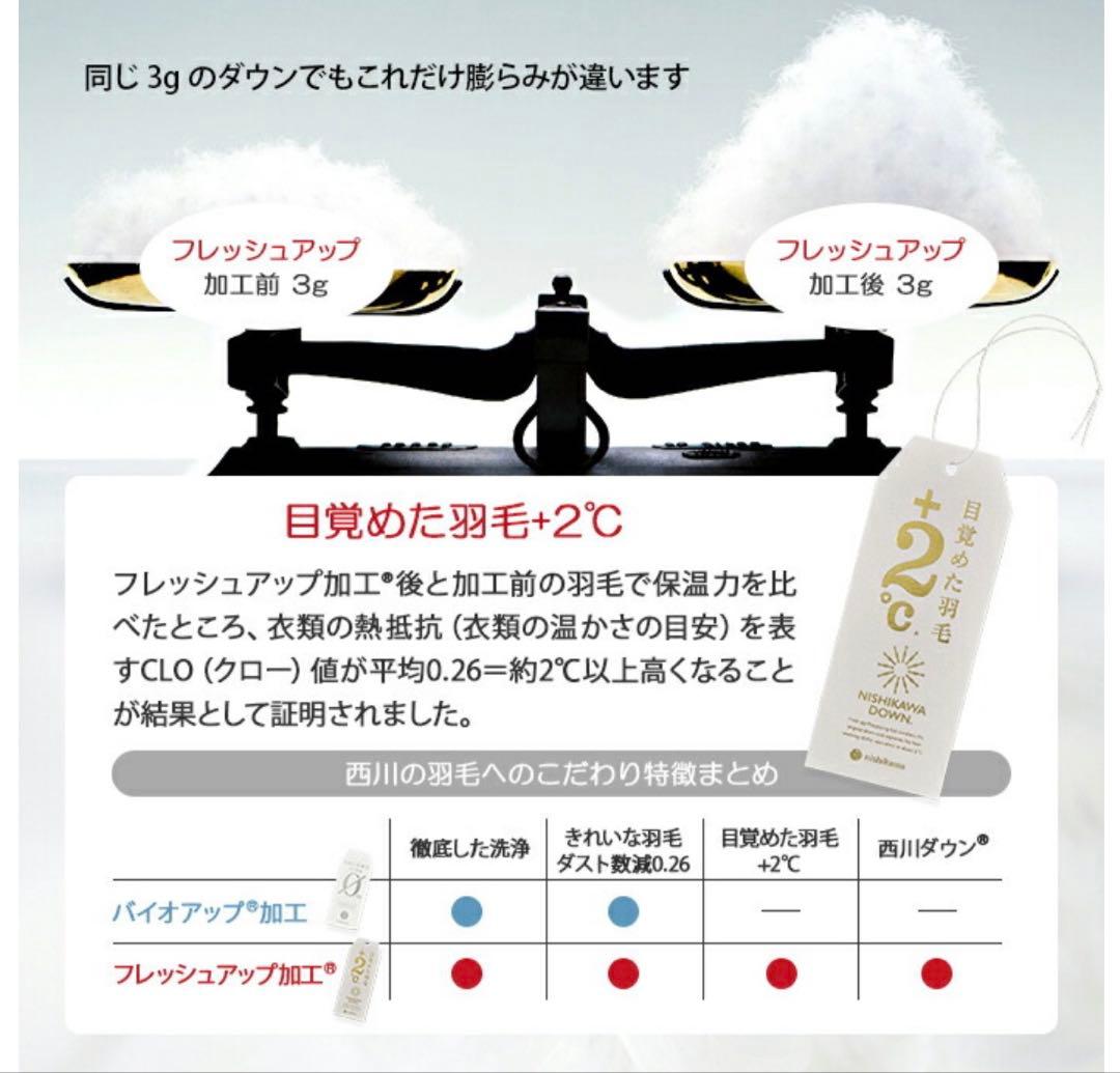 【東京西川】　プレミアム羽毛布団　合い掛け　ダブル　NP7050