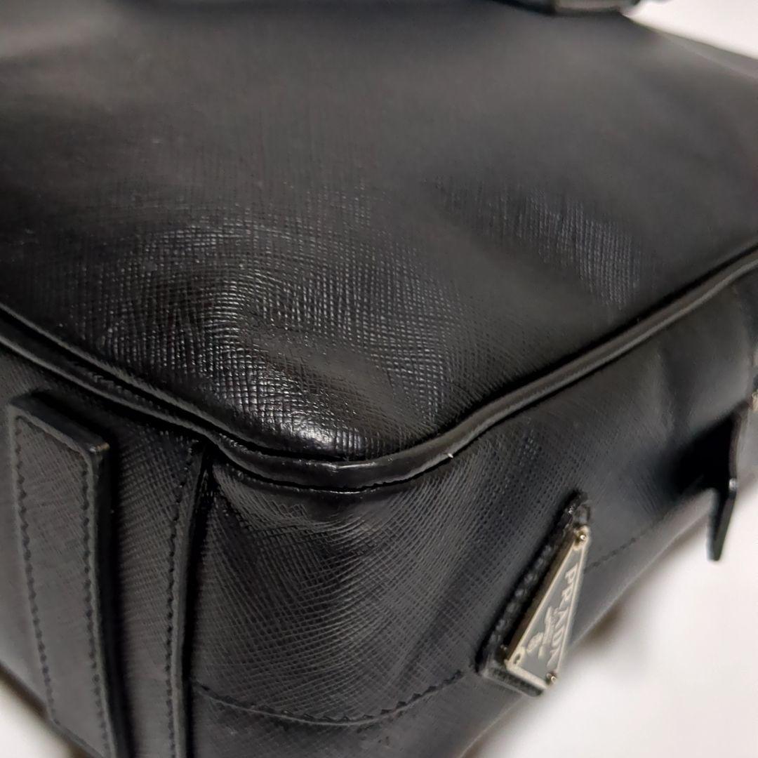 ✨PRADA✨ビジネスバッグ サフィアーノ 三角ロゴ nero レザー