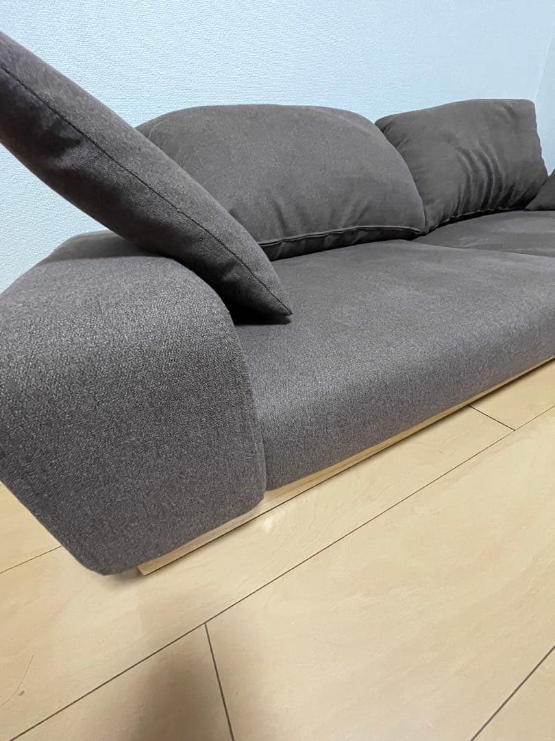 【送料込み】ブラウン ローソファ 2人掛け