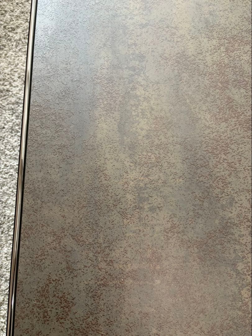 MARCAL コーヒーテーブル　セラミック天板　ブラッククロームフレーム