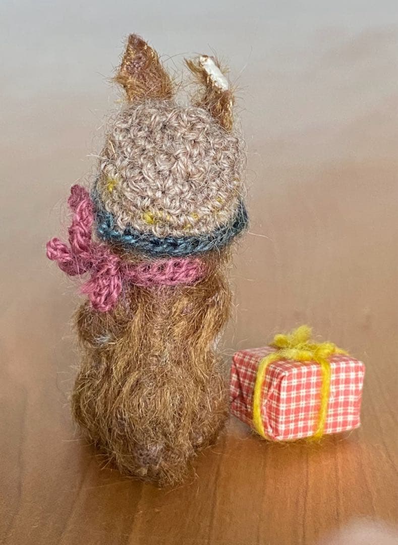 moriのえほん×三浦こずえコラボ作品　クリスマスの準備　ミニチュア　ぬいぐるみ