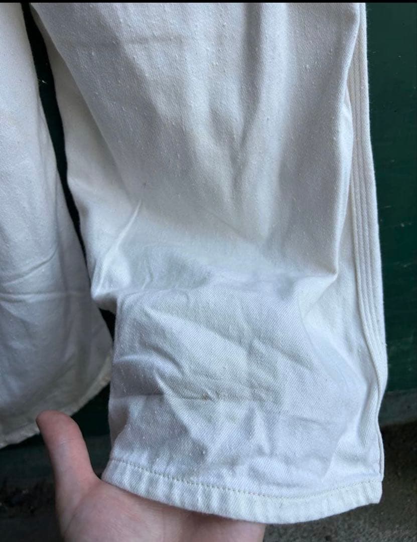 WEIRDO/ウィアード オーバーオール　ホワイト　刺繍