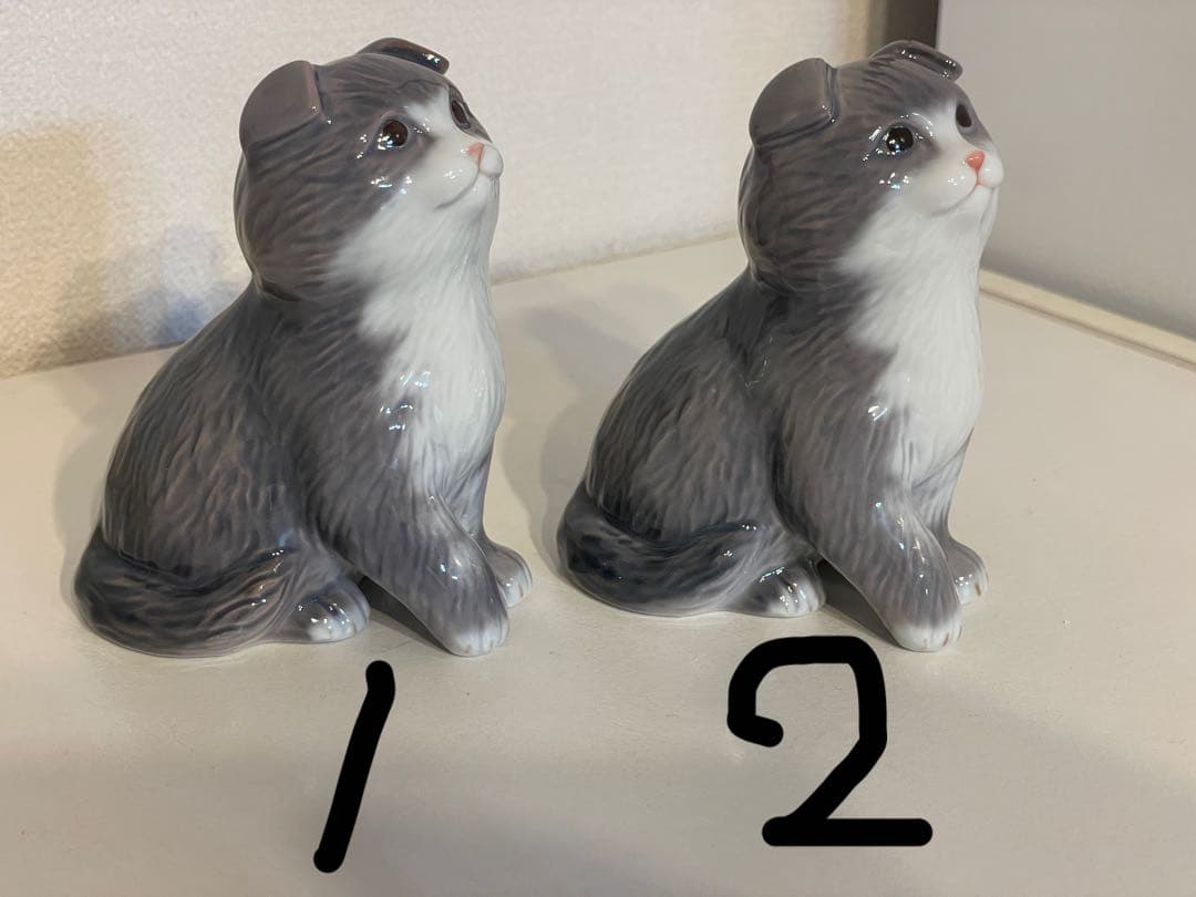 ロイヤルコペンハーゲン2014年イヤーフィギュリン　スコティッシュフォールド2