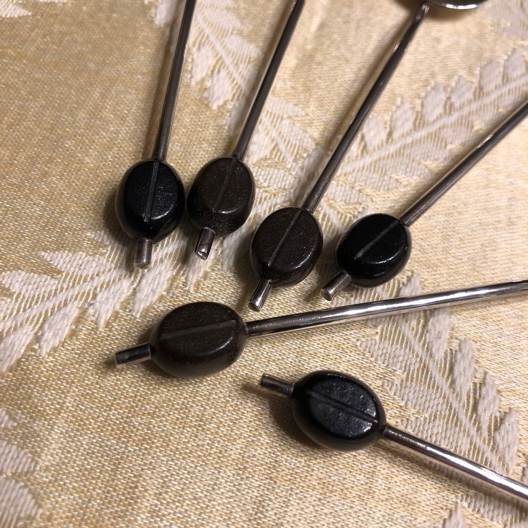 英国ヴィンテージ　コーヒービーン　純銀スプーン　6本セット