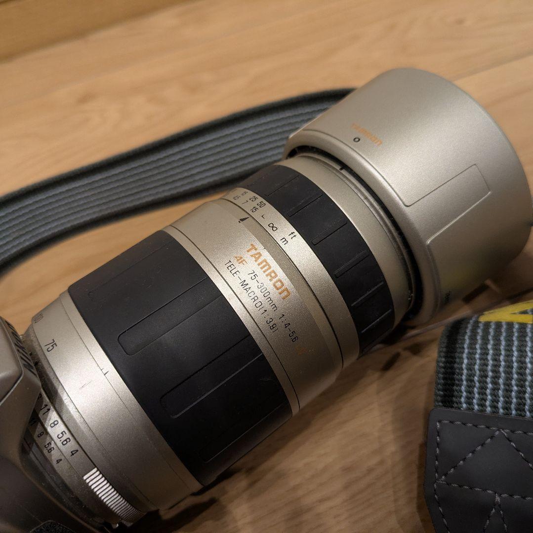 送料無料 Nikon フィルム一眼レフカメラ Tamronレンズ付き