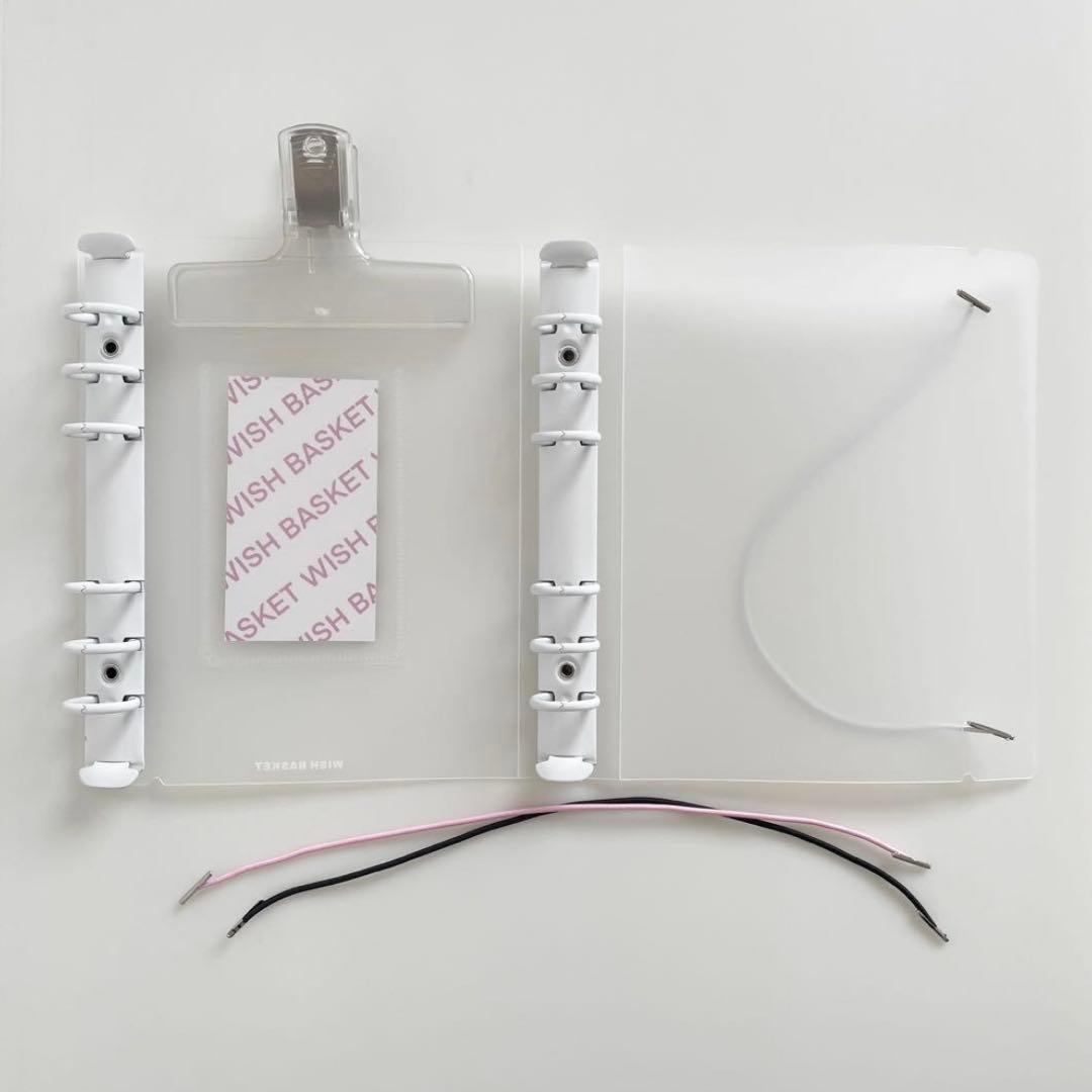 がっちゃん　韓国　貯金　バインダー　ダブルリングバインダー　白　11