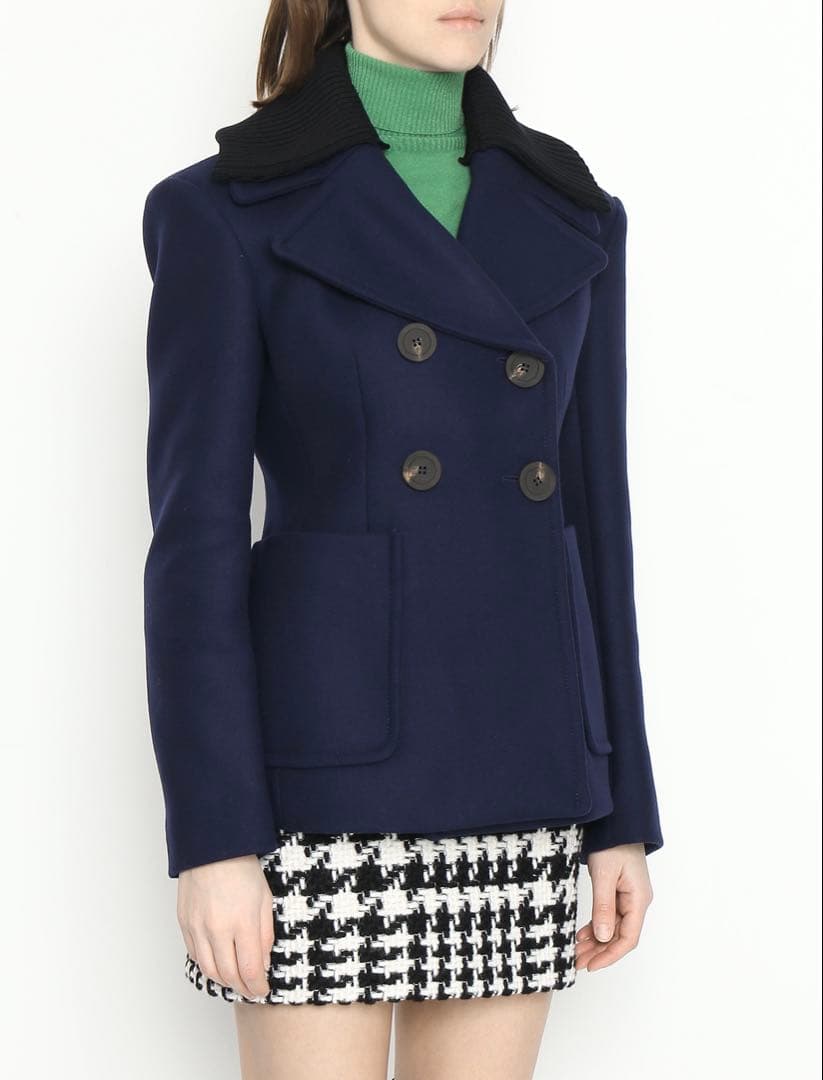 2023年モデル☆スポーツマックス ピーコート 2way 女優襟 リブニット