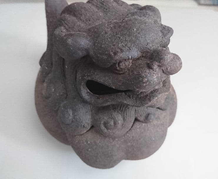 香炉　獅子　大明宣徳年製