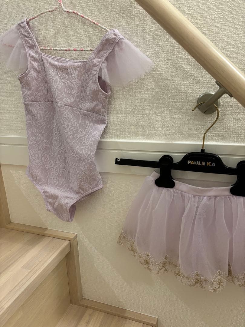 チャコット　レオタードのみ アイリス ラベンダー 120 バレエ