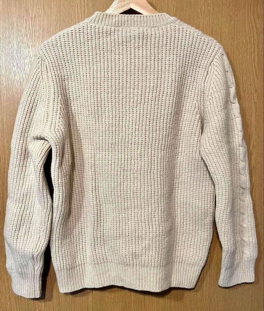 GUCCI ケーブルニットGGロゴ刺繍セーター