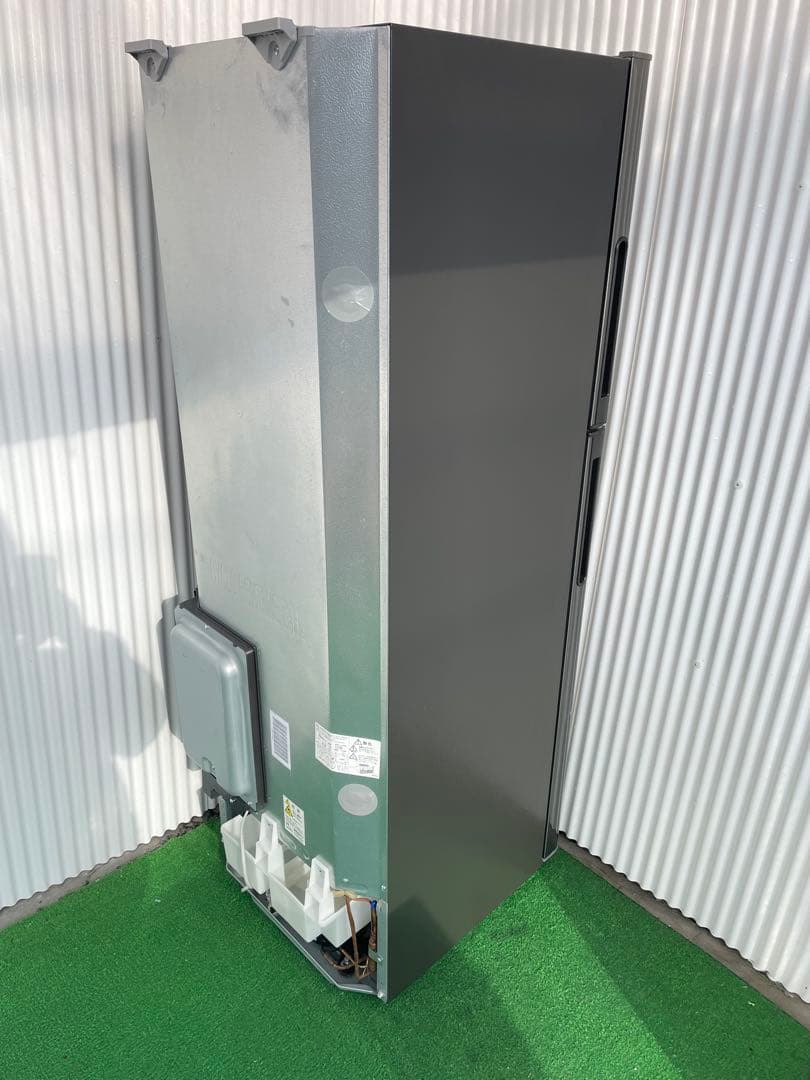 921 シャープ おしゃれシルバー 2ドア冷蔵庫 225L トップフリーザー