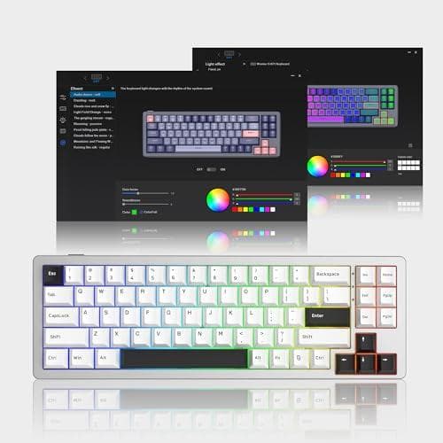ゲーミングキーボード Womier S-K71 ワイヤレスゲーミングキーボード*