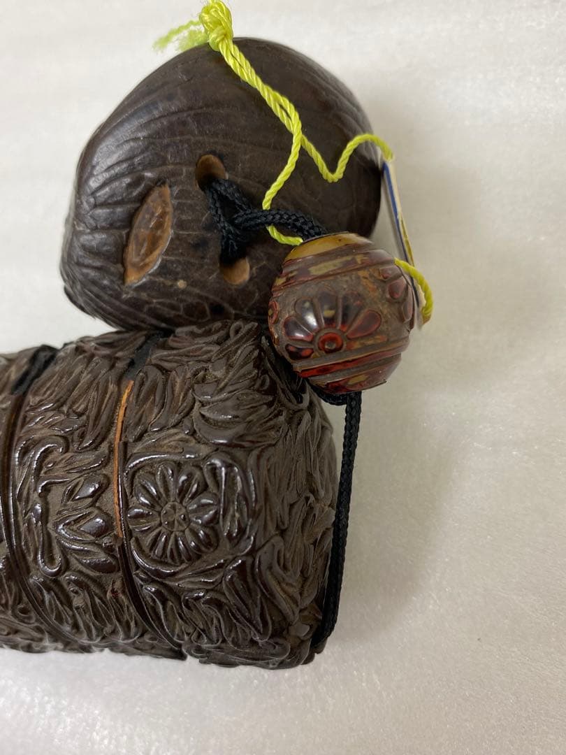 3-3247 推黒印籠・緒じめ玉、根付