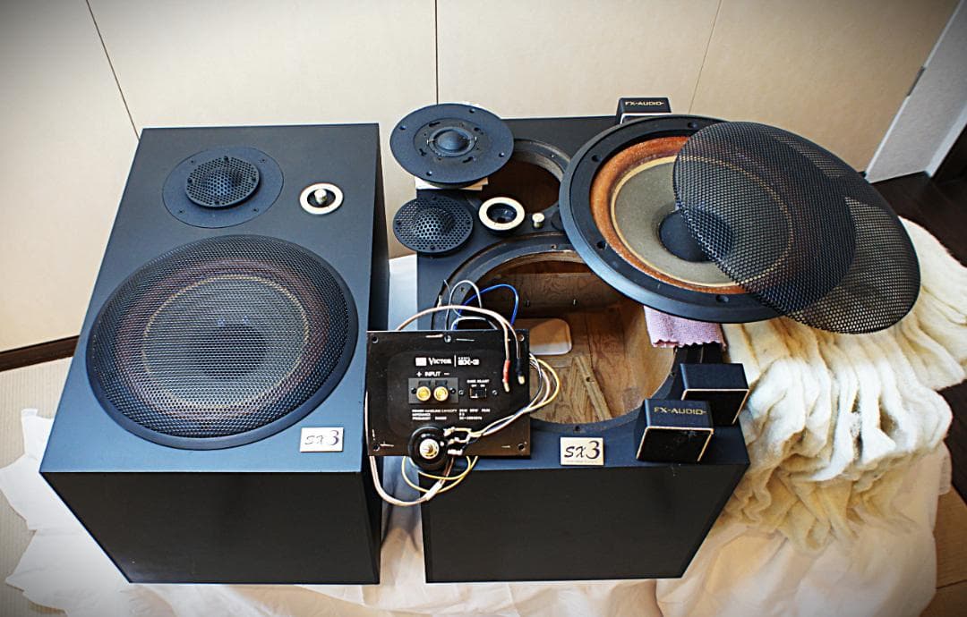 【超美品】Victorビクタースピーカー　SX-3 ブラックリモデル整備良品
