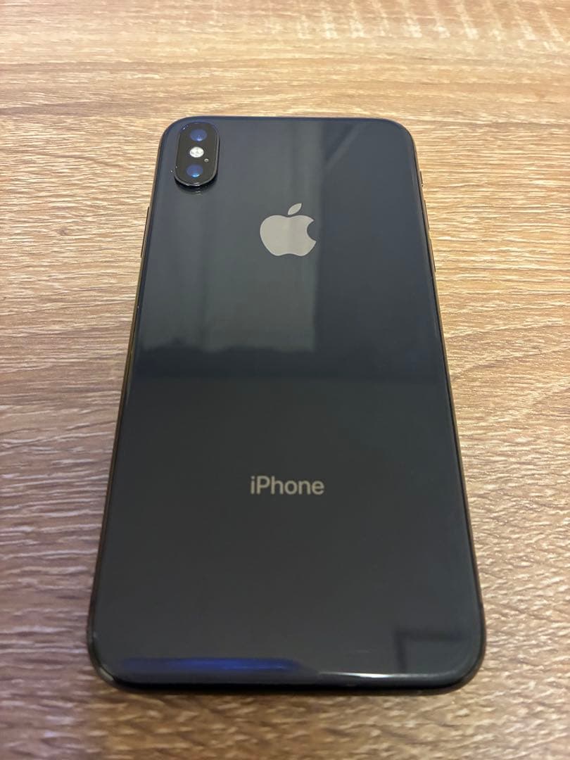 iPhone X スペースグレー 本体 画面傷あり