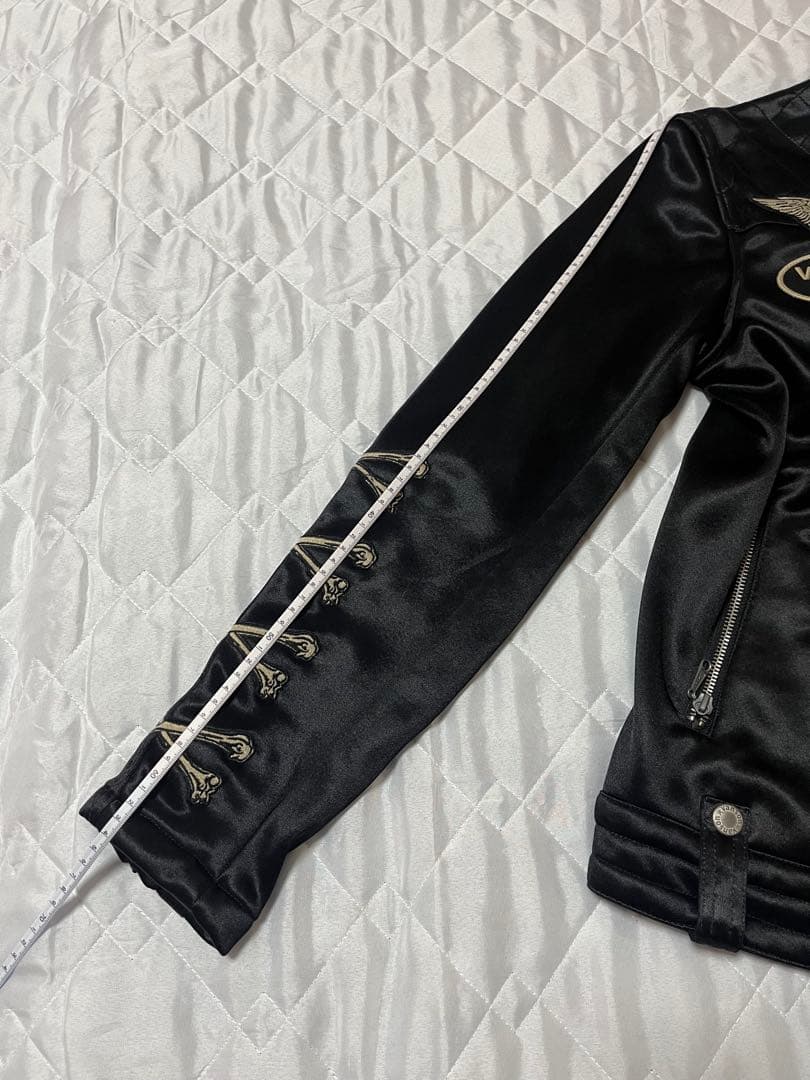 Vanson ブラックジャケット スカルデザイン