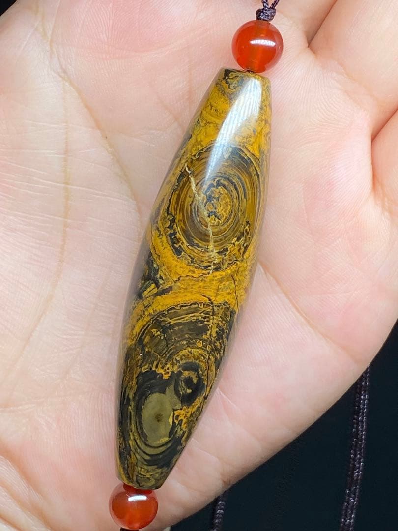 老天珠 ニ龍眼天珠 老鉱天珠 蒙天珠 天珠 自然に作られた天眼 凄まじいパワー