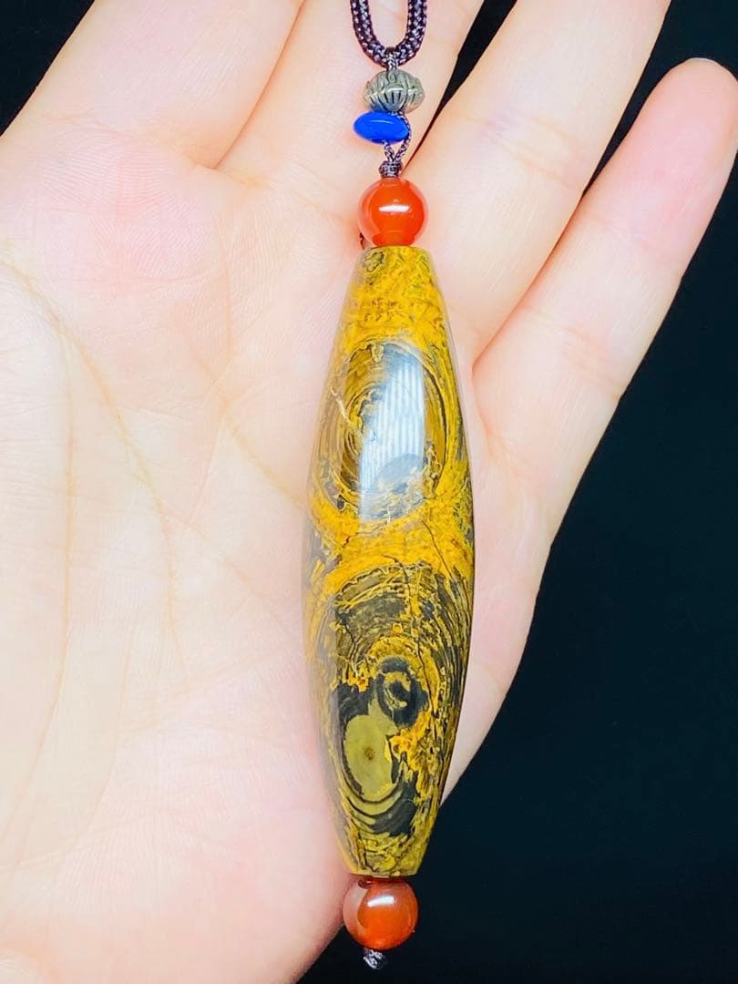 老天珠 ニ龍眼天珠 老鉱天珠 蒙天珠 天珠 自然に作られた天眼 凄まじいパワー