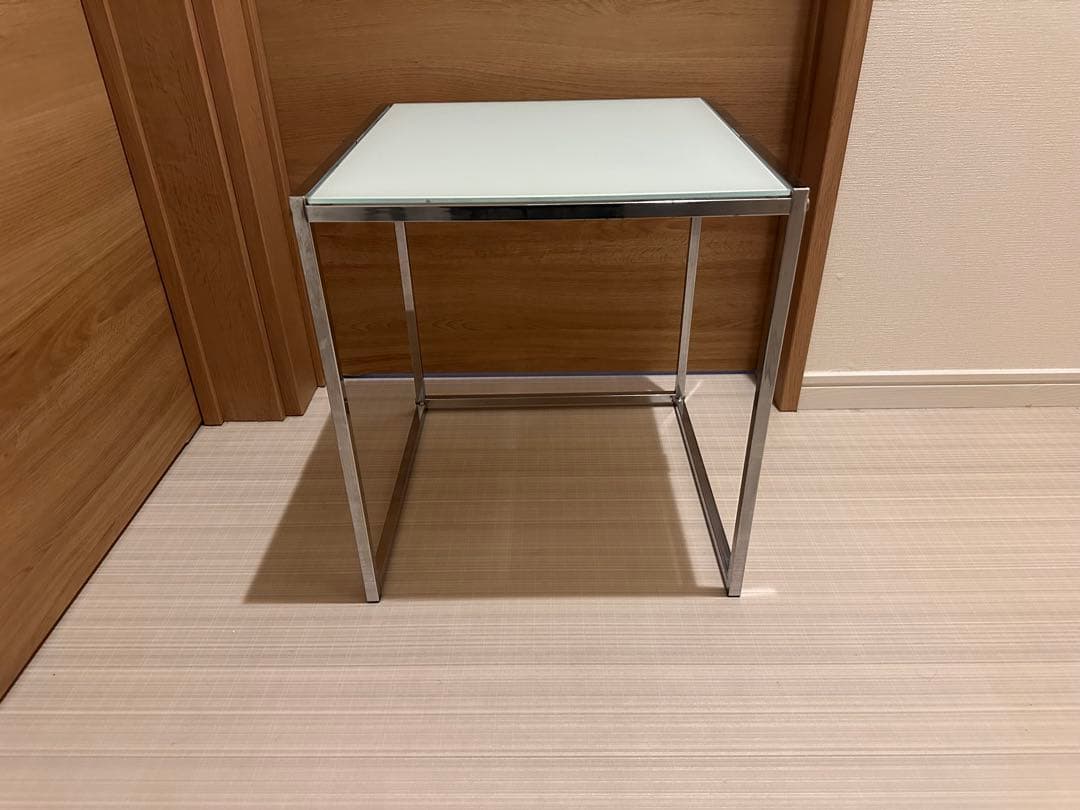ガラステーブル サイドテーブル スペースエイジ ミッドセンチュリー