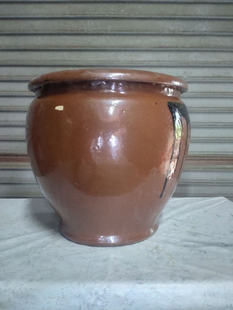 昭和レトロ　かめ壺、丸壺、大型、未使用　値下げ