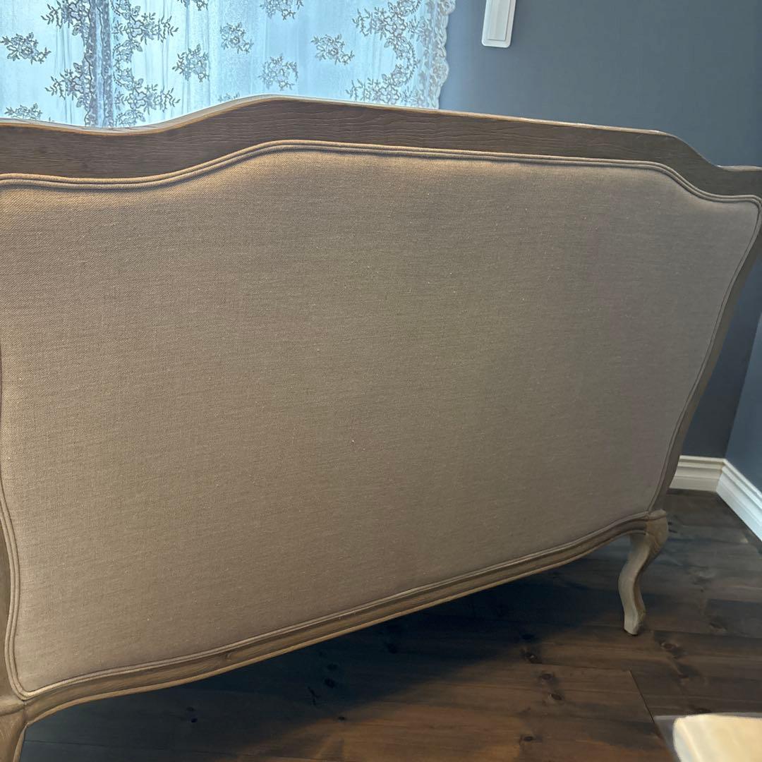 サラグレースリネンソファーオットマンのみ