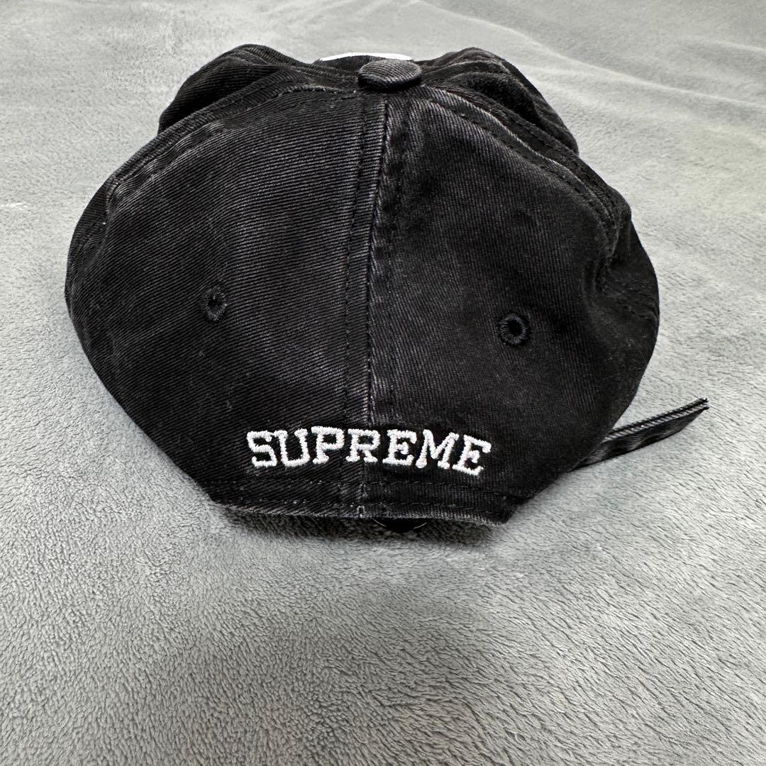 Supreme ブラックキャップ Sロゴ刺繍